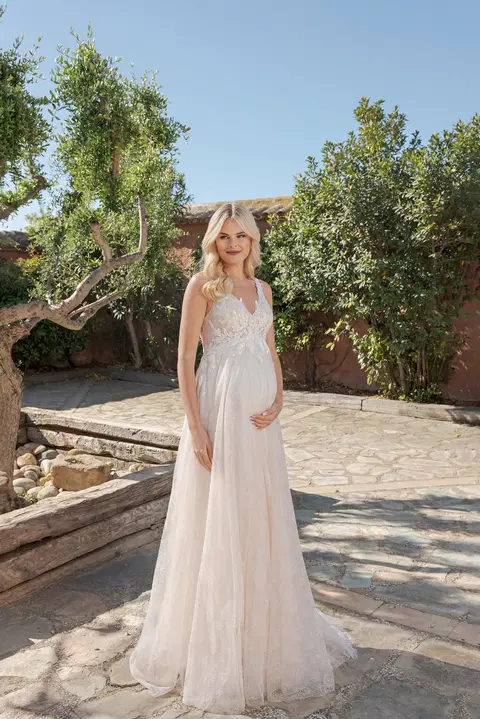 Style DTS500 wedding dress by Duett, A-line, tulle