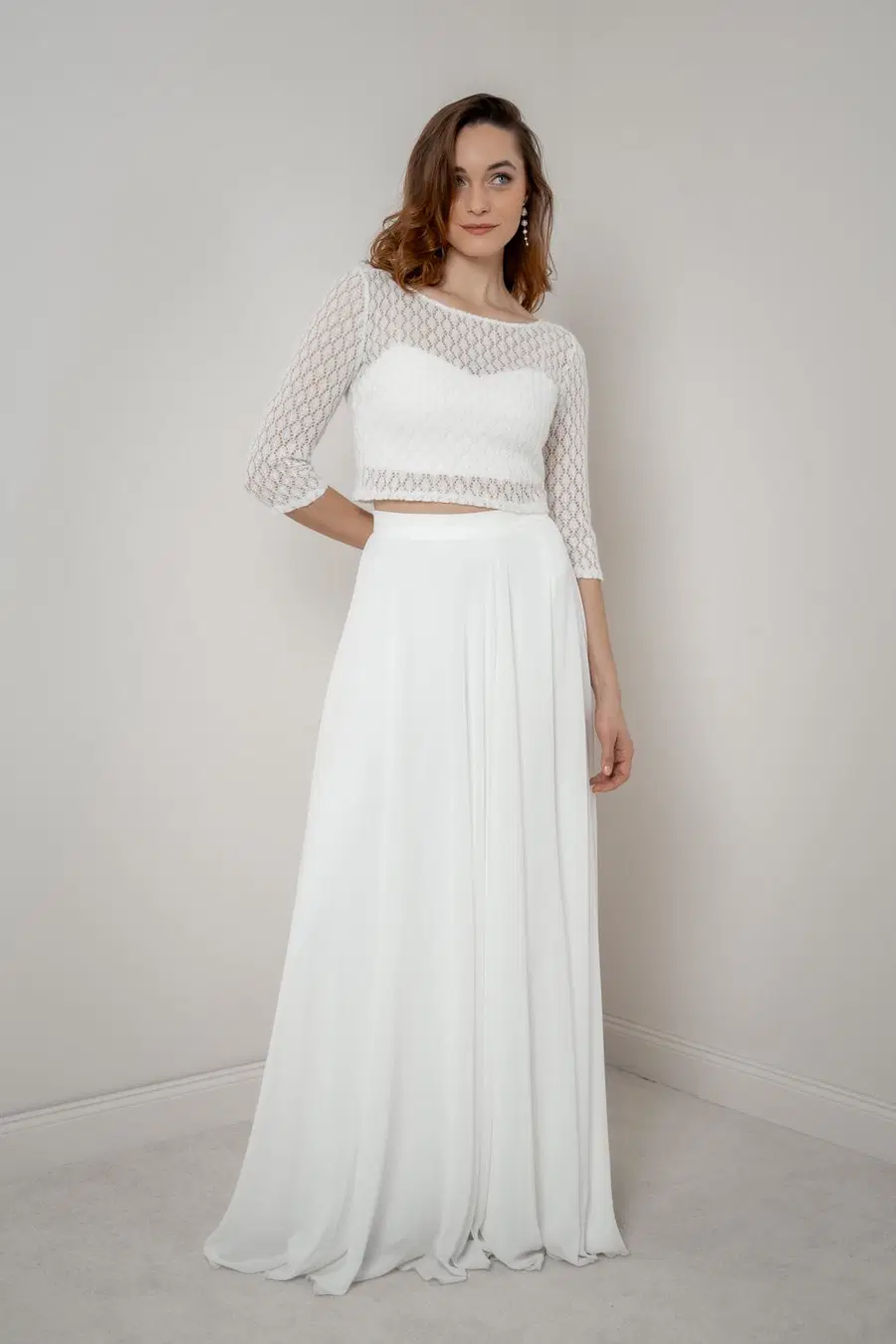 Top Haldis by noni: Two-Piece silhouette, boat neck neckline, three-quarter sleeves
