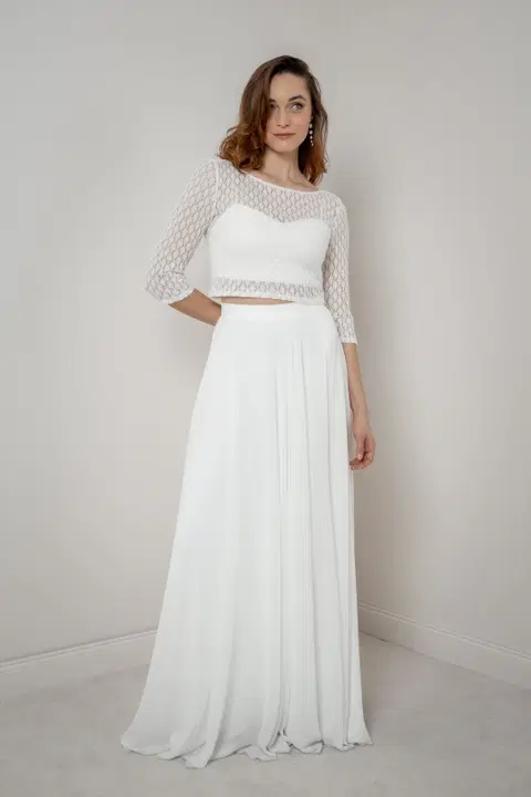 Top Haldis by noni, two-piece, boat neck