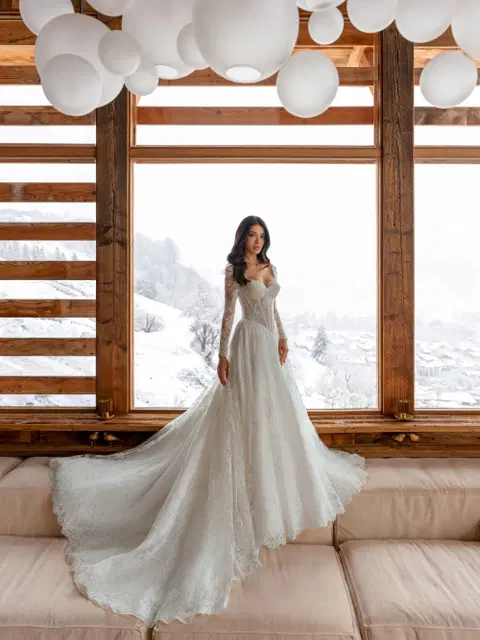 Agathe Brautkleid von Innocentia, A-Linie, Chantilly