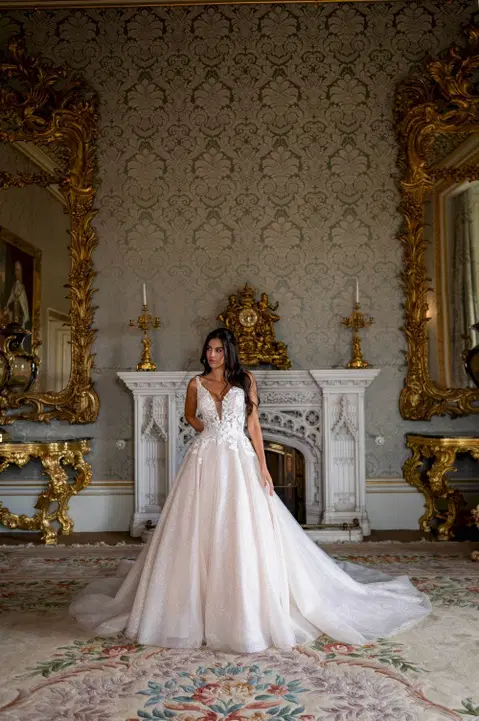 Style RB3244 wedding dress by Rachel Allan, ball gown, tulle