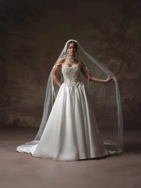 Aelarion wedding dress by Sottero & Midgley, A-line, satin