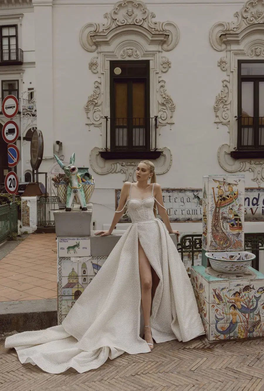 Piera 24-017 by Ricca Sposa: Ball Gown silhouette, sweetheart neckline, sleeveless, tulle