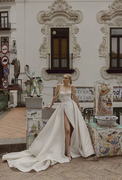 Piera 24-017 wedding dress by Ricca Sposa, ball gown, tulle