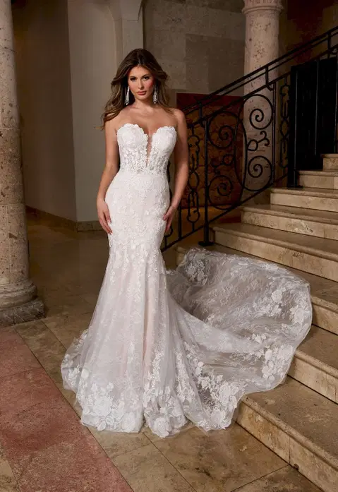 Style RB5088 wedding dress by Rachel Allan, mermaid, lace