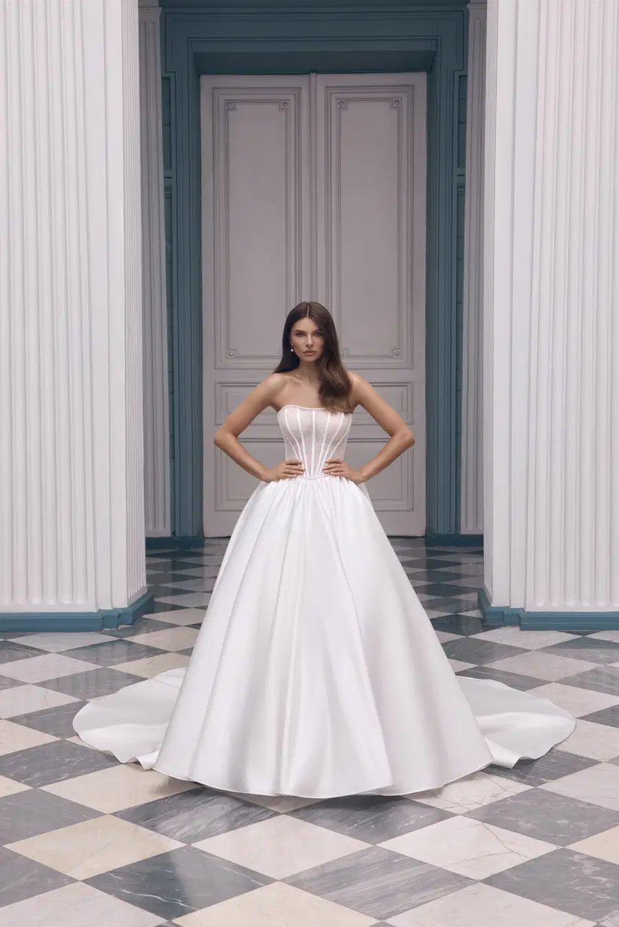 Maria by Carfelli: Ball Gown silhouette, sweetheart neckline, sleeveless, lace