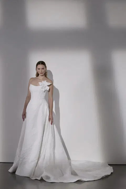 Clarendon wedding dress by Avenue by Josephine Scott, A-line, jacquard