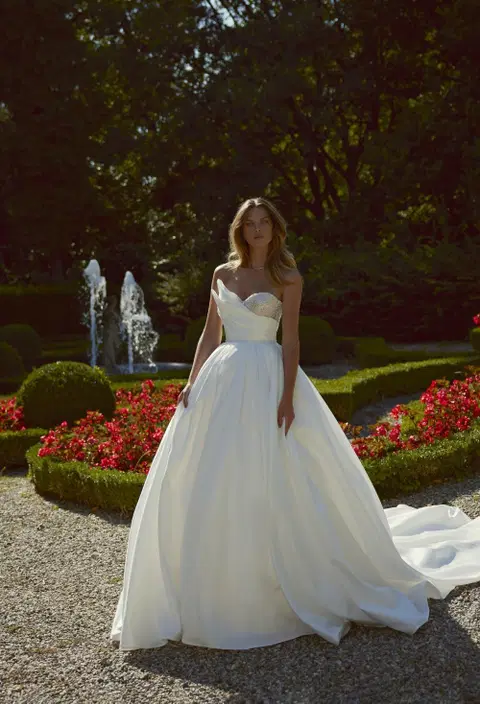 Teresa 24-011(3) wedding dress by Ricca Sposa Atelier, ball gown, satin