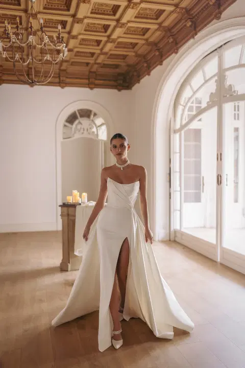 Sergine wedding dress by Wona Concept, mermaid, satin