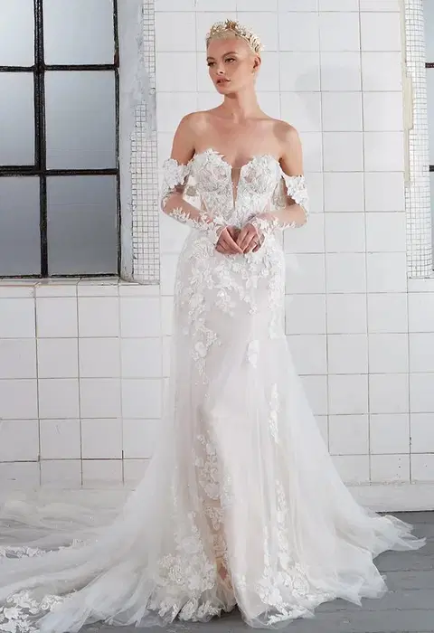 Lane wedding dress by Avenue by Josephine Scott, mermaid, lace