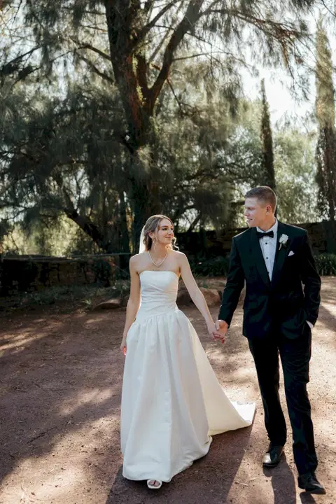Avery wedding dress by MWL Bride, satin, straight