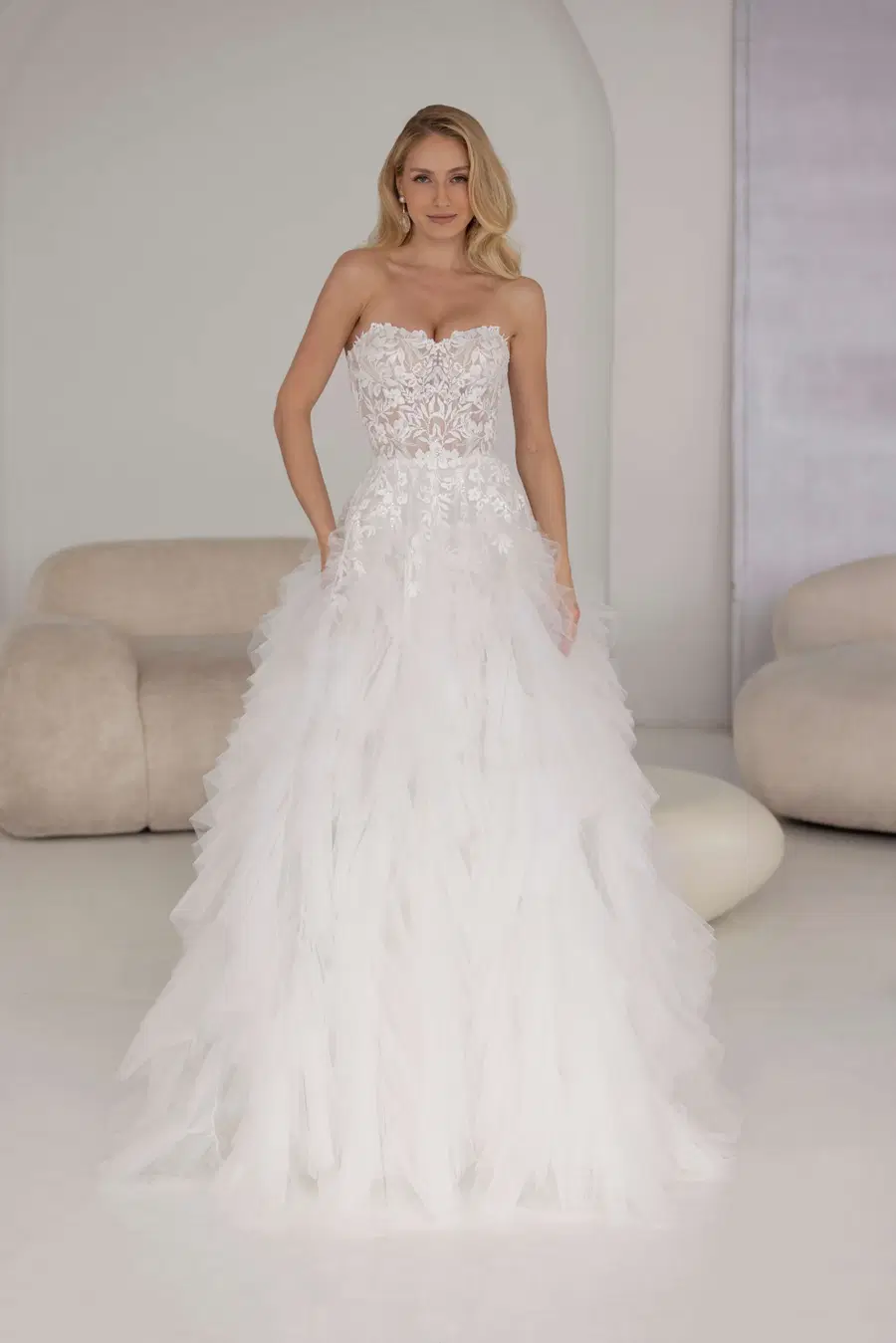 Krissy by Jarice: Ball Gown silhouette, sweetheart neckline, sleeveless, tulle