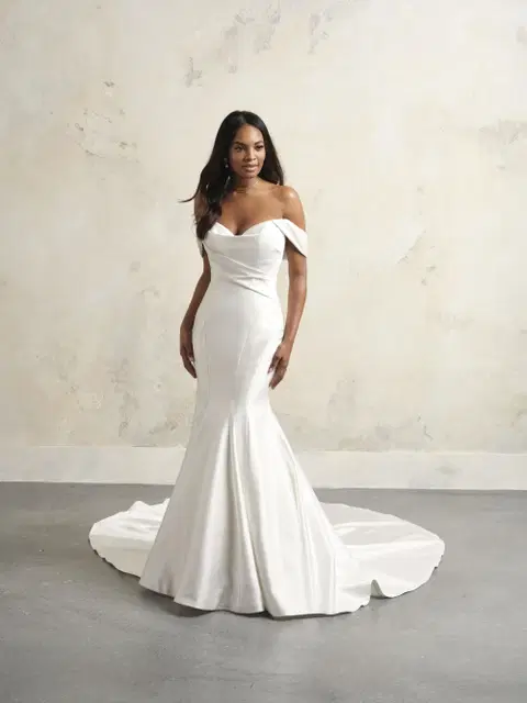 Leilani Marie wedding dress by Maggie Sottero, mermaid, satin