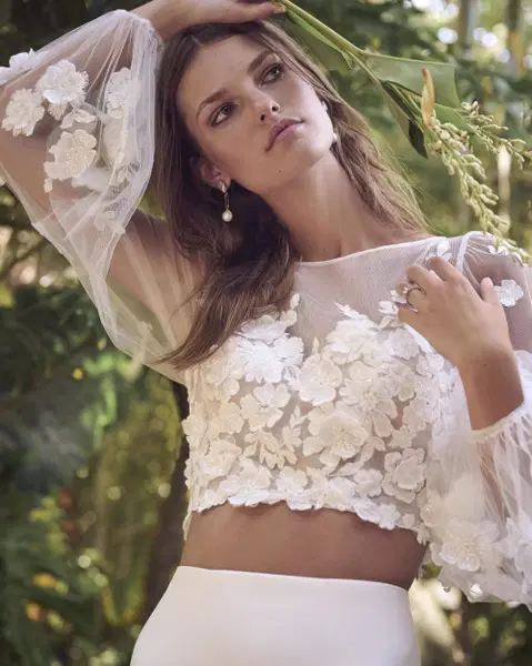 Aria wedding dress by Adore, A-line, lace