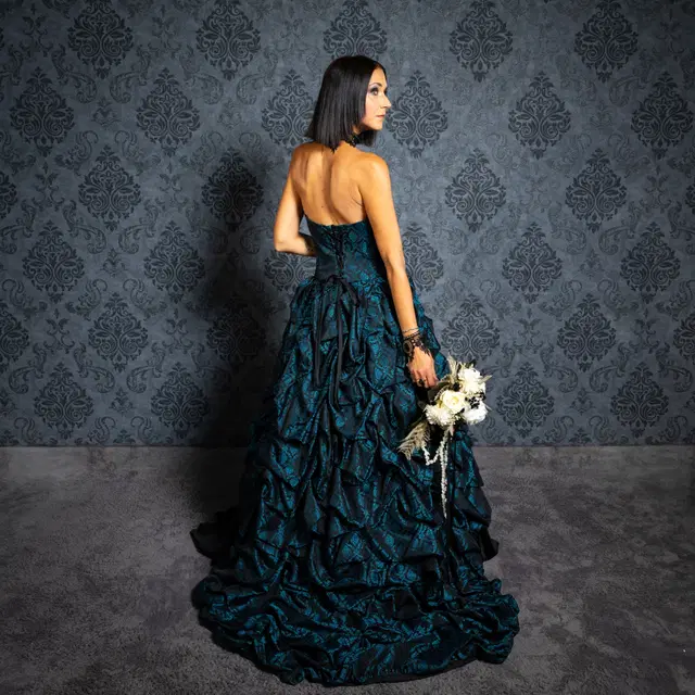 Dame Barock Petrol von DarkDreamCouture - Ansicht 3 von 3