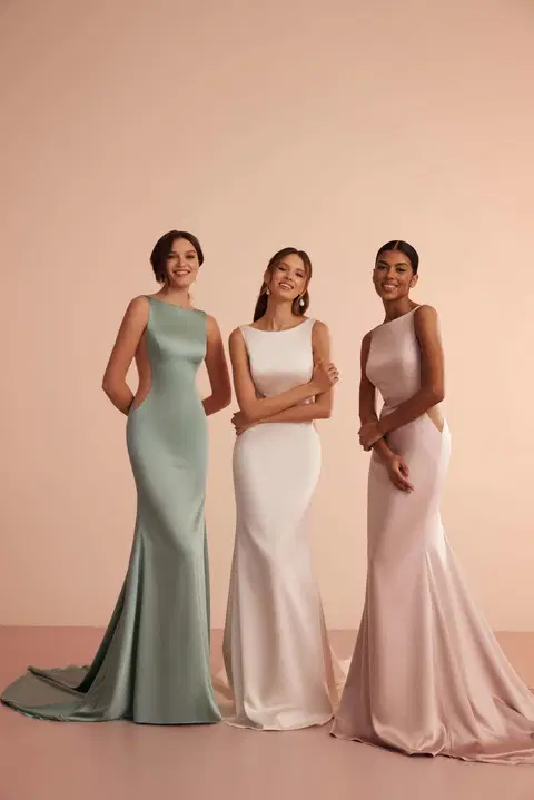 Style L434 wedding dress by Ariamo Light, mermaid, satin