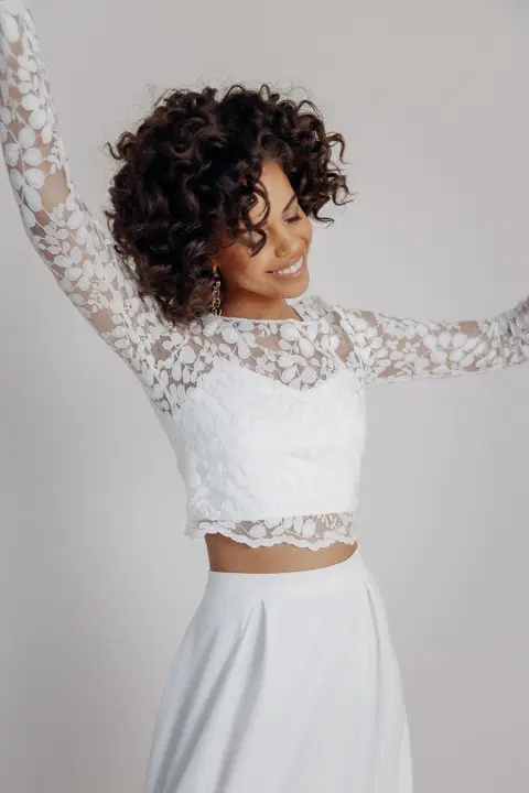 Top Norine by noni, two-piece, lace