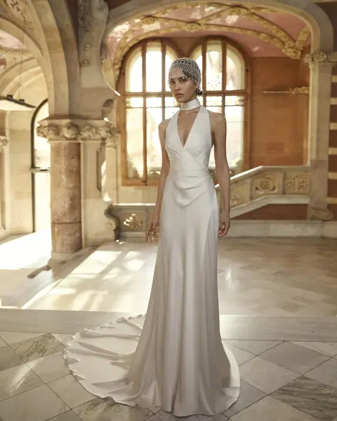 Bradley wedding dress by Rosa Clara, straight, satin