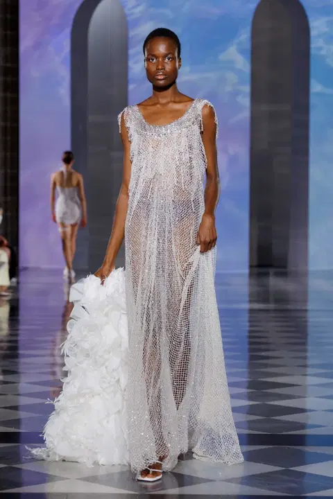 Calaris wedding dress by Milla Nova, straight, lace