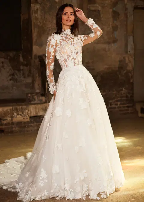 Idole wedding dress by Dando London, ball gown, tulle
