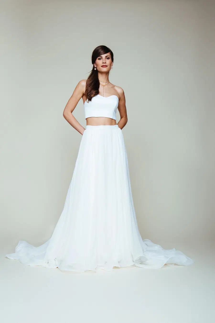 Seidenchiffon-Rock S-1056 by KUESS die BRAUT - view 2 of 6
