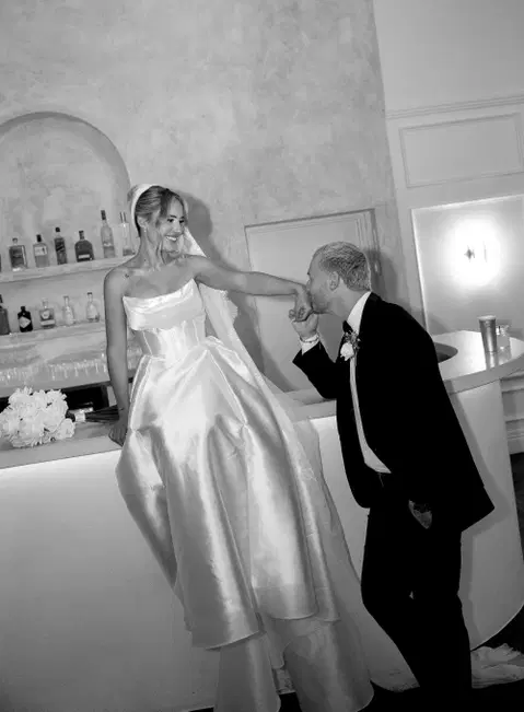 Celine wedding dress by MWL Bride, ball gown, satin