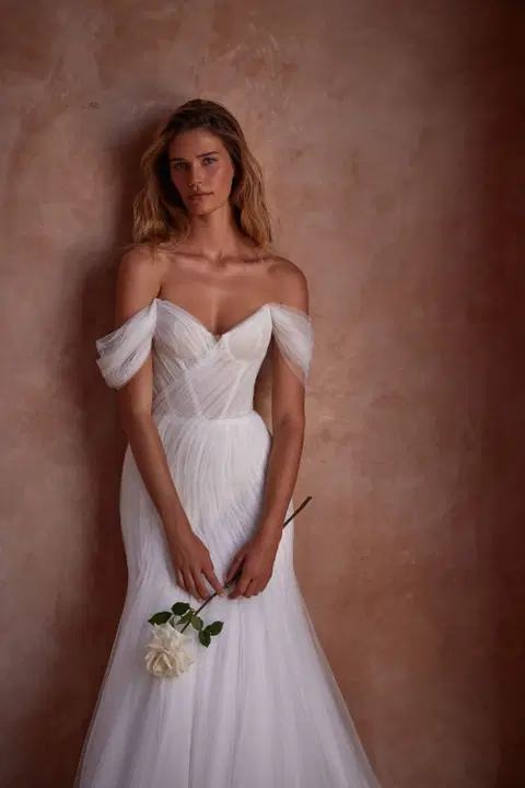 Davina wedding dress by Milla Nova, mermaid, tulle