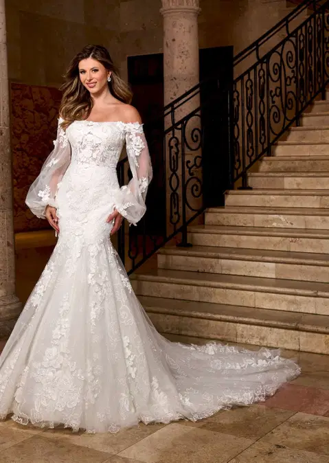 Style RB5082 wedding dress by Rachel Allan, mermaid, lace