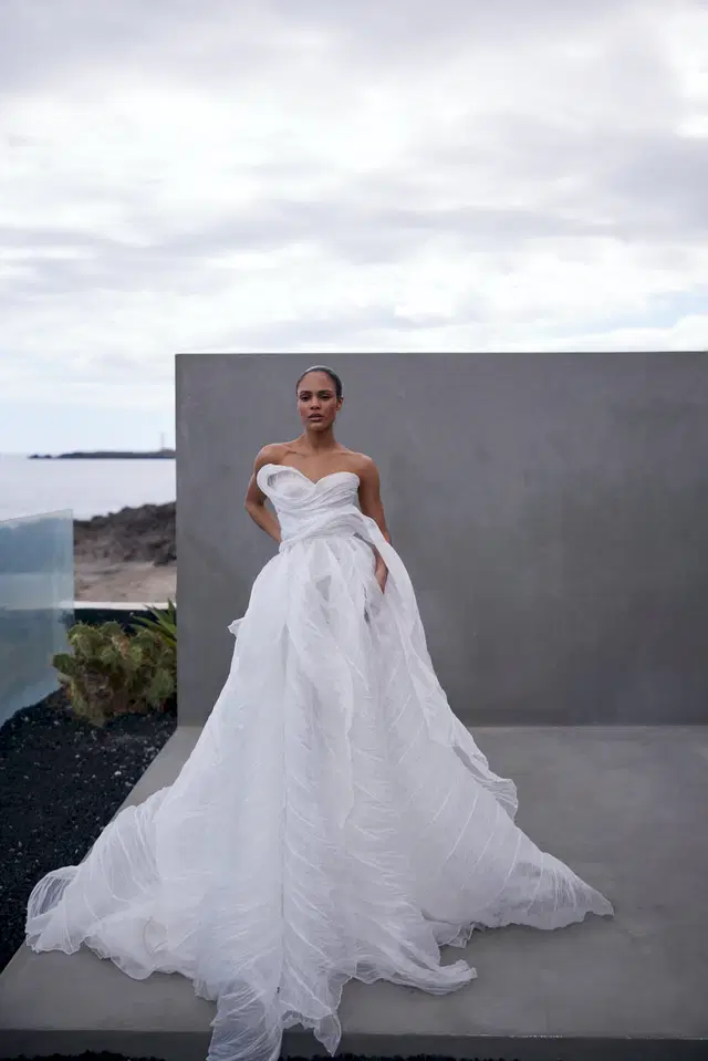 Ocean Bloom by Liretta: Ball Gown silhouette, organza