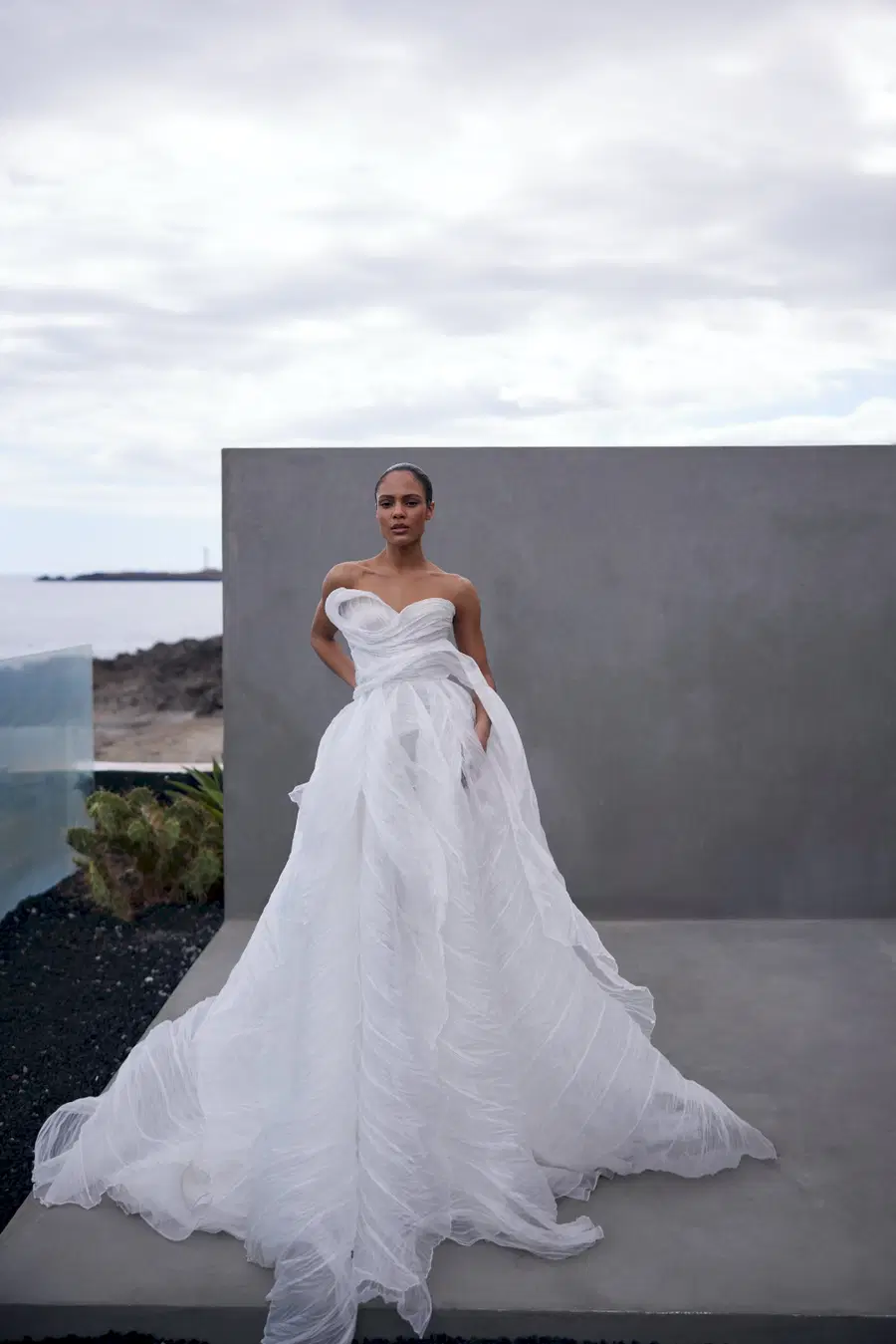 Ocean Bloom by Liretta: Ball Gown silhouette, organza