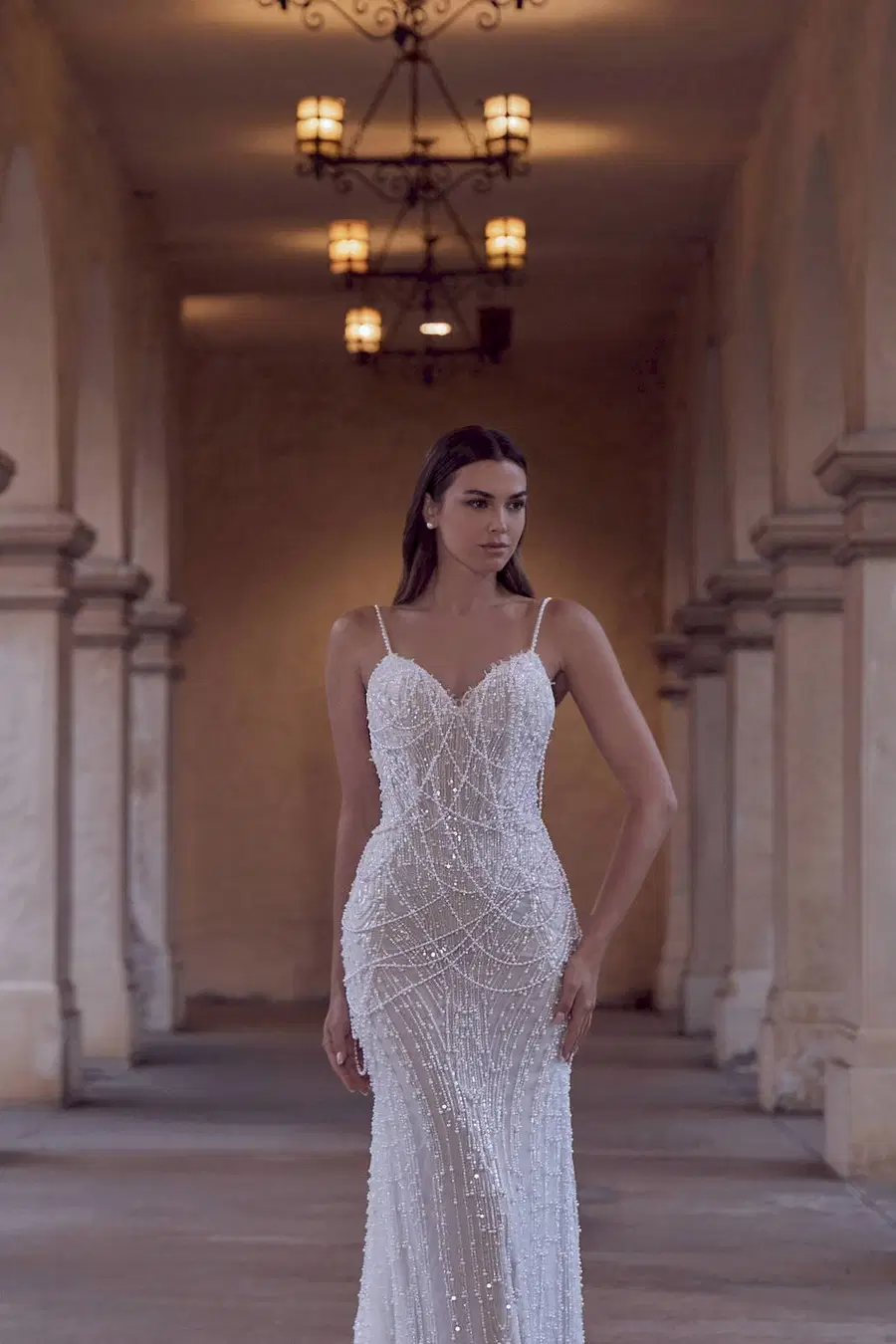 126256 Morgan by Calla Blanche: Mermaid silhouette, sweetheart neckline, sleeveless, tulle