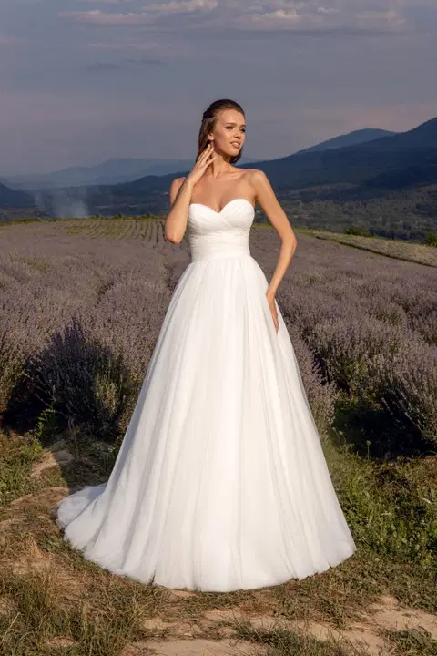 Style 1069 wedding dress by Angela Bianca, ball gown, sweetheart