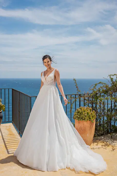 Style MGB136 wedding dress by Miss Beautiful Bride, ball gown, tulle