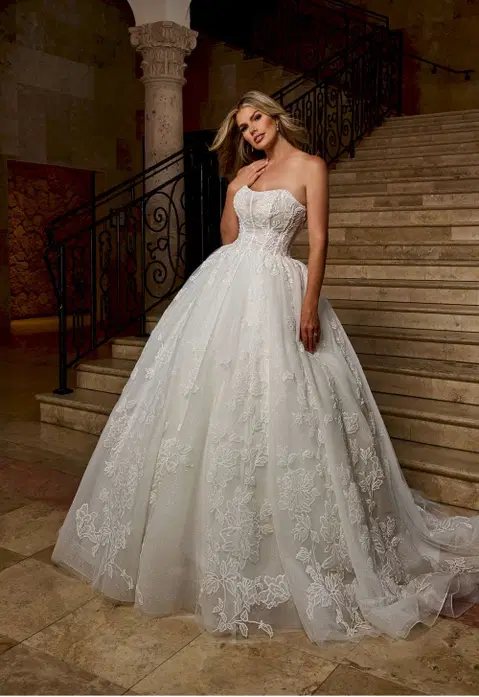 Style RB6161 wedding dress by Rachel Allan, ball gown, tulle