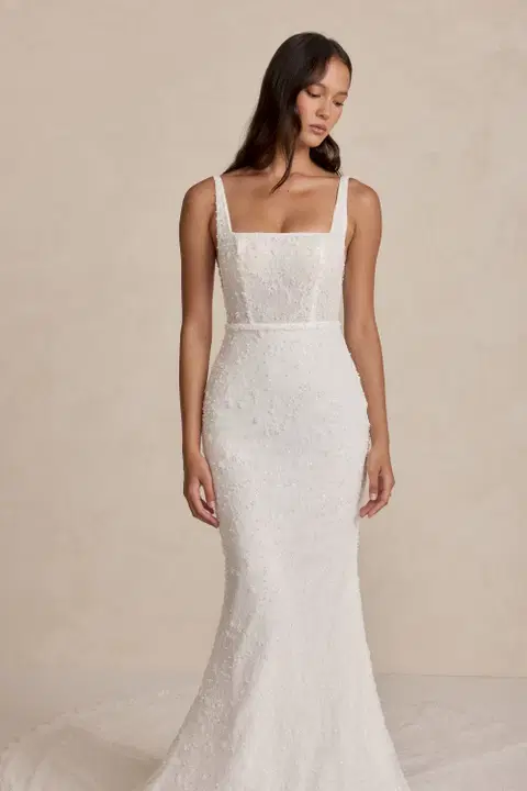Walker wedding dress by MWL Bride, lace, square