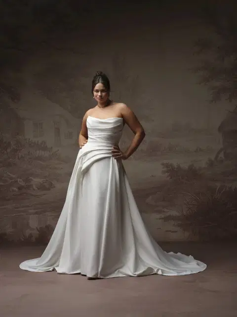 Calliope wedding dress by Maggie Sottero, A-line, satin