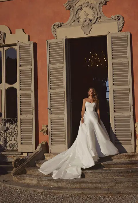 Domenica 24-005(3) wedding dress by Ricca Sposa Atelier, ball gown, silk