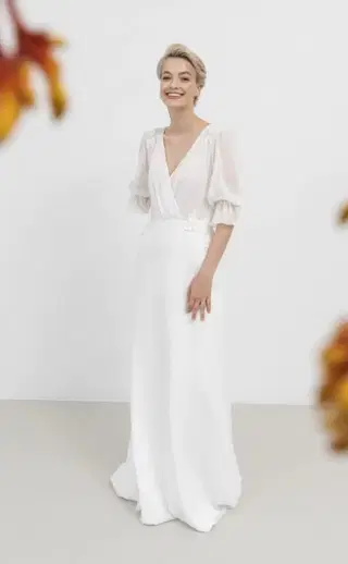 Bell Sleeve Dress by Kisui - view 3 of 4