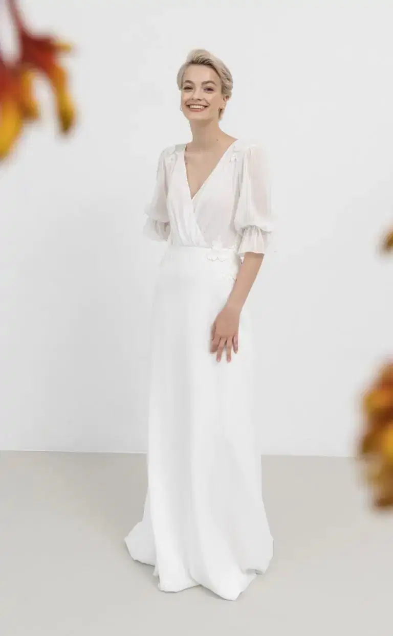 Bell Sleeve Dress by Kisui - view 3 of 4