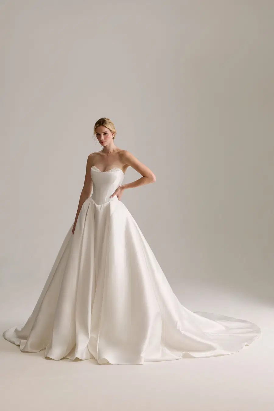 Rosanne by Josephine Scott: Ball Gown silhouette, sweetheart neckline, sleeveless, satin