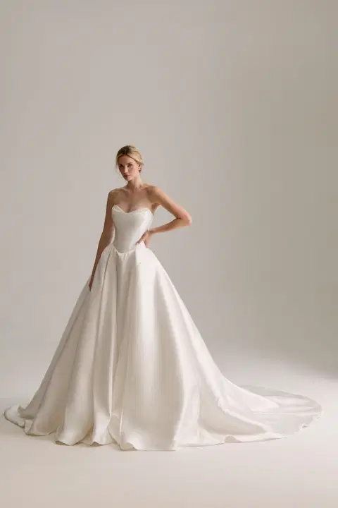 Rosanne wedding dress by Josephine Scott, ball gown, satin