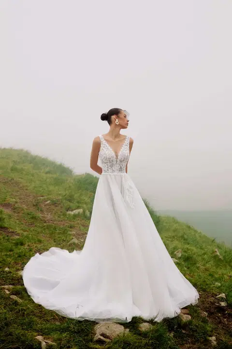 Rafael wedding dress by Ariamo Boho, lace
