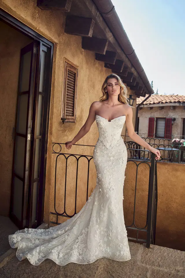 125251 Arietta by Calla Blanche: Mermaid silhouette, sweetheart neckline, sleeveless, tulle