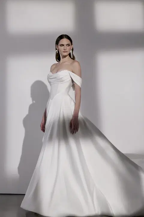 Cambridge wedding dress by Avenue by Josephine Scott, A-line, mikado