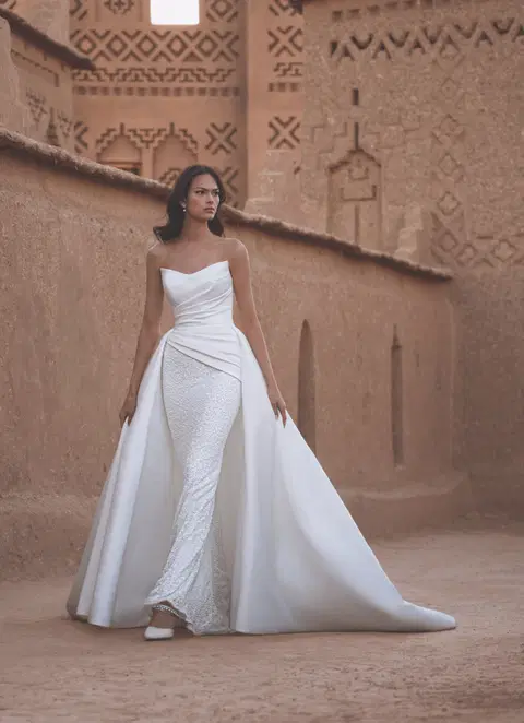 Tallulah wedding dress by Enzoani, A-line, mikado