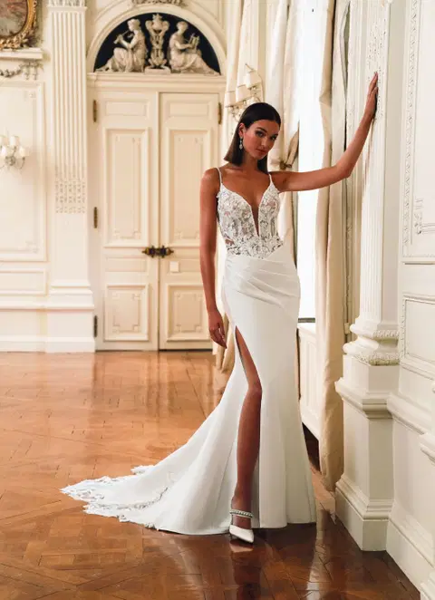 Fia wedding dress by ÉLYSÉE, mermaid, satin