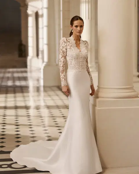 Beam wedding dress by Aire Barcelona, mermaid, mikado