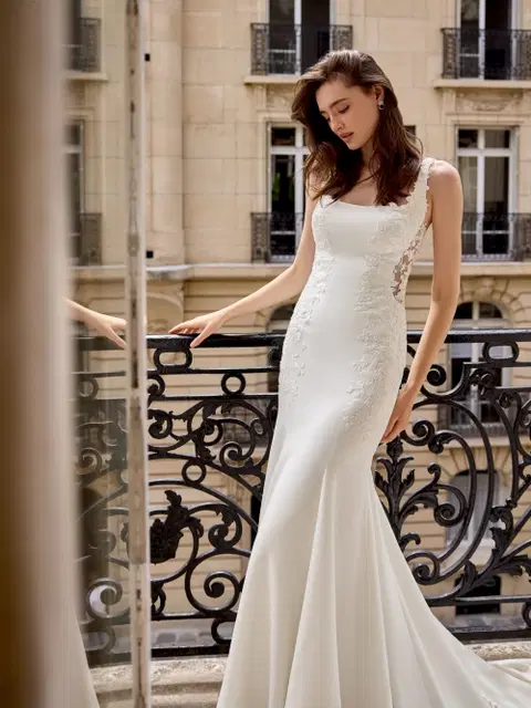 Simone wedding dress by Adore, trumpet, lace