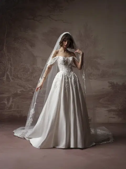 Petra wedding dress by Sottero & Midgley, ball gown, lace