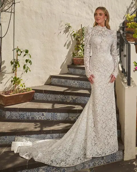 LA24247 Addison wedding dress by Calla Blanche, trumpet, lace